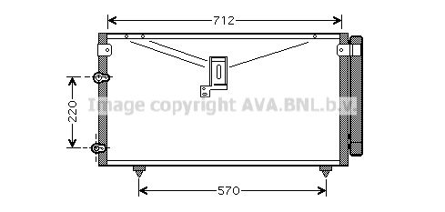 AVA QUALITY COOLING Конденсатор, кондиционер TO5383D